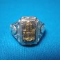 1936 North High School sterling silver vintage class ring Wichita Ks. Kansas Redskins gold tower