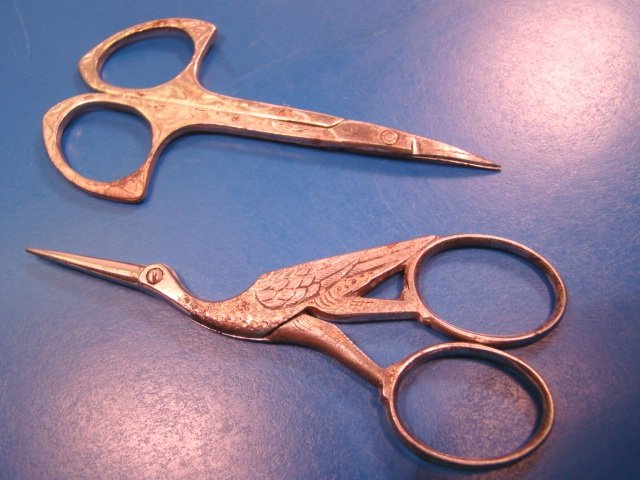 Stork embroidery scissors Sewing scissors knitting bird scissors