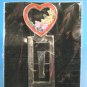 Butterfly heart bookmark red enamel open heart flowers silvertone metal book page clip bookmarker