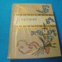 Antique Forget-me-not book scripture 1900s lithograph flowers Bible verse printed Germany