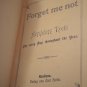 Antique Forget-me-not book scripture 1900s lithograph flowers Bible verse printed Germany