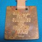 Crutcher Rolfs Cummings CRC Houston pocket watch fob vintage advertising enamel brass 1930s