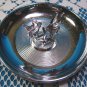 Chrome ashtray two fish pincherette Hamilton pin tray cigarette ash holder vintage 1950s metal dish