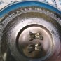 Chrome ashtray two fish pincherette Hamilton pin tray cigarette ash holder vintage 1950s metal dish
