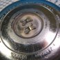 Chrome ashtray two fish pincherette Hamilton pin tray cigarette ash holder vintage 1950s metal dish
