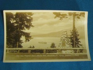 RPPC Prospect Point Stanley Park Vancouver B.C. Canada real photo postcard Gowen Sutton sepia 30s