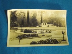 RPPC Harding Memorial Stanley Park Vancouver B.C. Canada real photo postcard Gowen Sutton sepia 30s