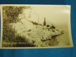 RPPC Marine Drive North Shore Vancouver B.C. Canada real photo postcard Gowen Sutton sepia 1917