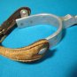 Spur Crockett Renalde western cowboy horse riding tack CR horseshoe mark leather strap star wheel