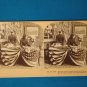 American flag draped coffin stereograph stereoview stereoscope card BW Kilburn antique 1909 JM Davis