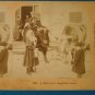 Victorian children bull cow stereograph stereoview stereoscope card Kilburn antique 1891 J Davis