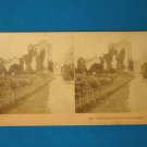 Ross Castle Killarney Lake Ireland stereograph stereoview stereoscope card BW Kilburn antique 1891