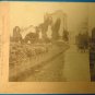 Ross Castle Killarney Lake Ireland stereograph stereoview stereoscope card BW Kilburn antique 1891