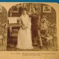 Soldier Victorian lady stereograph stereoview stereoscope card B.W. Kilburn antique 1909 James Davis