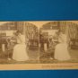 Girl love seat piano stereograph stereoview stereoscope card B.W. Kilburn antique 1909 J.M. Davis
