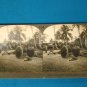 Island of Guam primitive cart stereoview stereograph stereoscope card Keystone View antique 1900s
