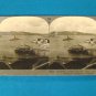 Plymouth Sound Drakes Island Harbor England stereoview stereograph stereoscope card Keystone antique