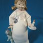 Lladro Time for Bed figurine 6440 girl candle doll retired Daisa porcelain hand made Spain 1996 box