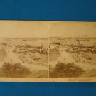 Copenhagen's Busy Harbor Denmark stereoview stereograph stereoscope card Underwood 1897 ships boats