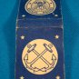 United States Navy matchbook cover eagle, crossed anchors vintage empty Universal Match Corp.