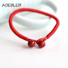 2Pcs/lot Women Lucky Bracelets Bead Red String Ceramic bracelets & bangles
