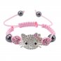 Handmade Cute Children Cat Hello Kitty Bracelet for Kids Girls Boys Shambal