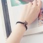 Free shipping wholessale Vintage imitation pearl sun black lace cute bracel