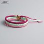 AMIU 3PCS Multi Color Tibetan Buddhist Good Lucky Charm Tibetan Bracelets &