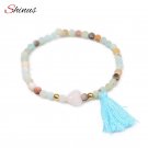 Shinus Bracelet Chakra Bracelets Women Boho Tassel Jewelry Natural Stone Be