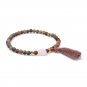 Shinus Bracelet Chakra Bracelets Women Boho Tassel Jewelry Natural Stone Be