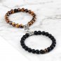 Hot Sale 2pcs/set Beads Bracelet For Lovers Natural Stone Distance Hea
