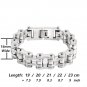 16mm Bike Chain Bracelet for Men Multiple Color Bangle Stainless Steel