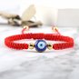 New Evil Eye Braided Bracelet Lucky Red Black Color Thread Couple Chai