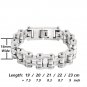 16mm Bike Chain Bracelet for Men Multiple Color Bangle Stainless Steel