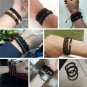 Fashion Natural Stone Beads Men Bracelet Multilayer Black Lava Onyx Be