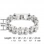 16mm Bike Chain Bracelet for Men Multiple Color Bangle Stainless Steel