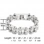 16mm Bike Chain Bracelet for Men Multiple Color Bangle Stainless Steel