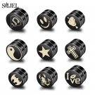 8 Pairs Magnetic Ear Clip Set Men and Women Stainless Steel Ring Cross