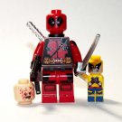 Deadpool Movie 1 with mini wolverine minifigure movie building toy figure