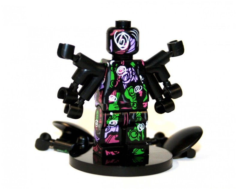 Black Spot Spider-Man Into the Spider-verse minifigure movie building toy figure