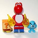 Yoshi Red minifigure The Super Mario Bros. Movie building toy figure
