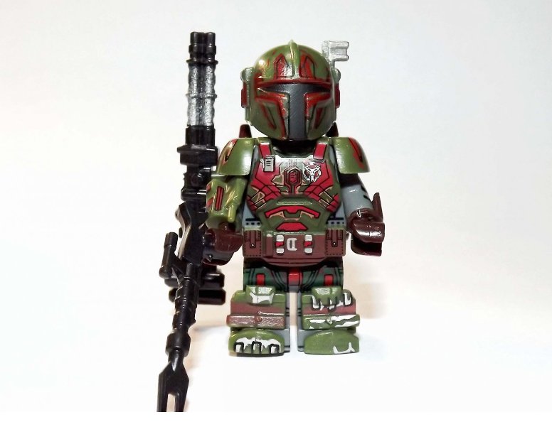Heavy trooper mandalorian Green TV Show Star Wars minifigure movie building! toy figure