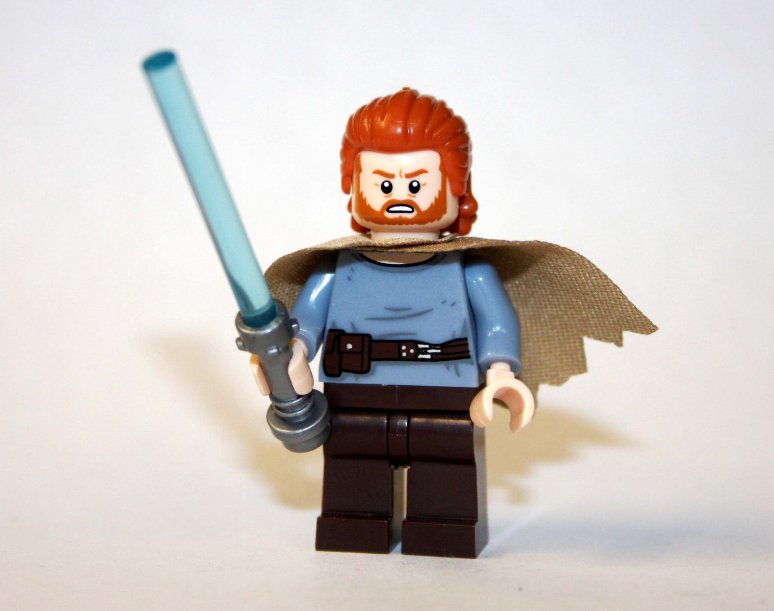 Obi Wan Kenobi blue shirt TV Star Wars Custom minifigure movie building! toy figure