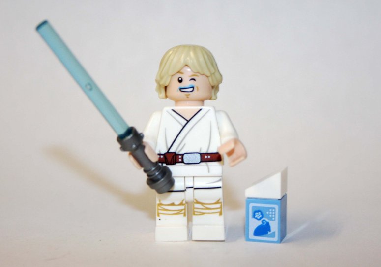 Luke Skywalker with blue milk Star Wars Custom minifigure movie building toy figure
