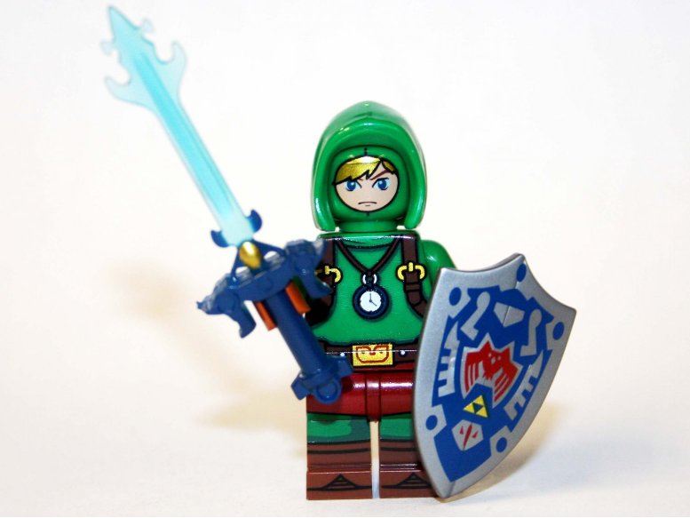 Link hooded Zelda Nintendo Game Custom minifigure movie building toy figure
