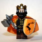 Robert Baratheon Game of Thrones minifigure building army castle knight toy figure