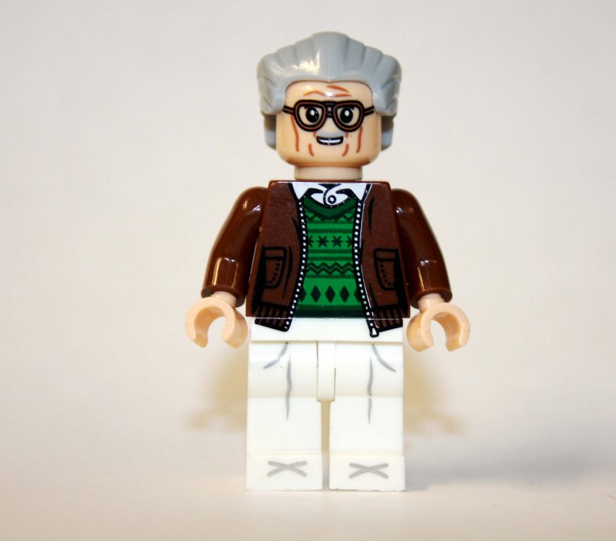 Stan Lee white pants Marvel Custom minifigure movie building toy figure