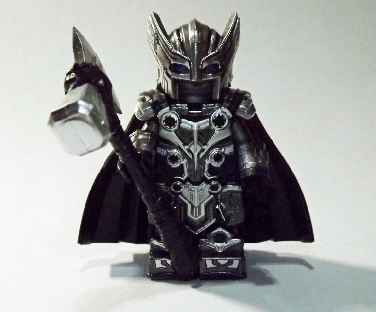 Thor Lightning Love and Thunder black and white Marvel minifigure building toy figure