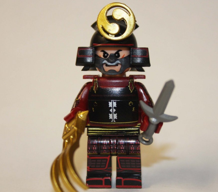 Samurai red and black claw Custom minifigure movie army soldier building toy figure tv show toy