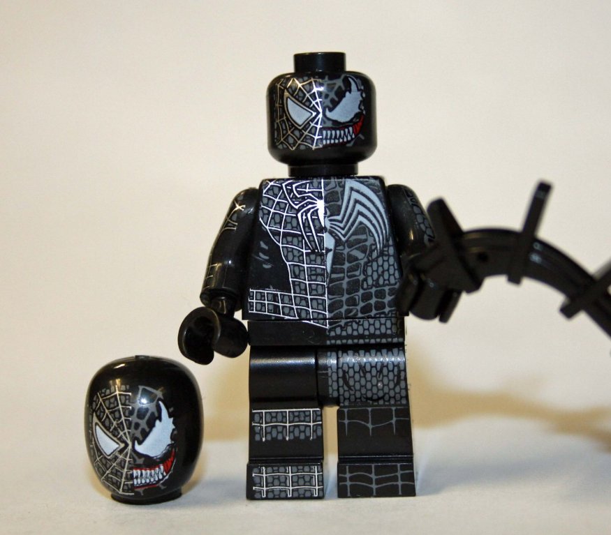 Spider-man Venom Symbiote suit Hybrid Marvel Custom minifigure movie building toy figure